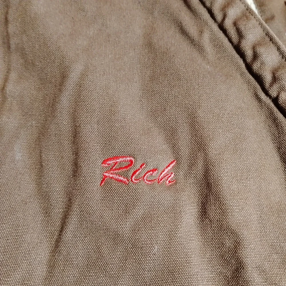 Berne Mens XL Brown Duck Canvas Heartland Sherpa Lined Workwear Vest Rileys Rich